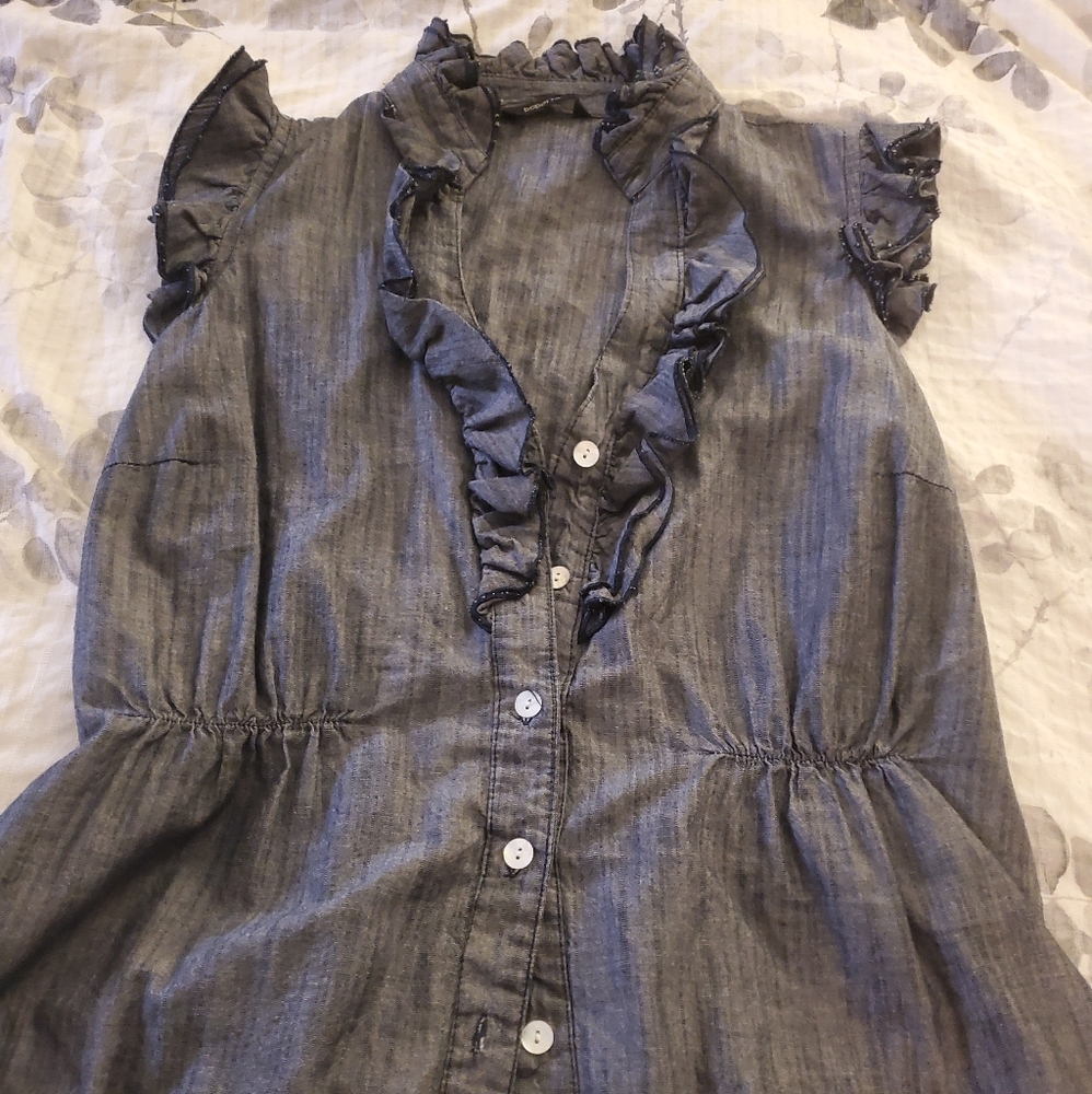 Beautiful button down Jean Shirt